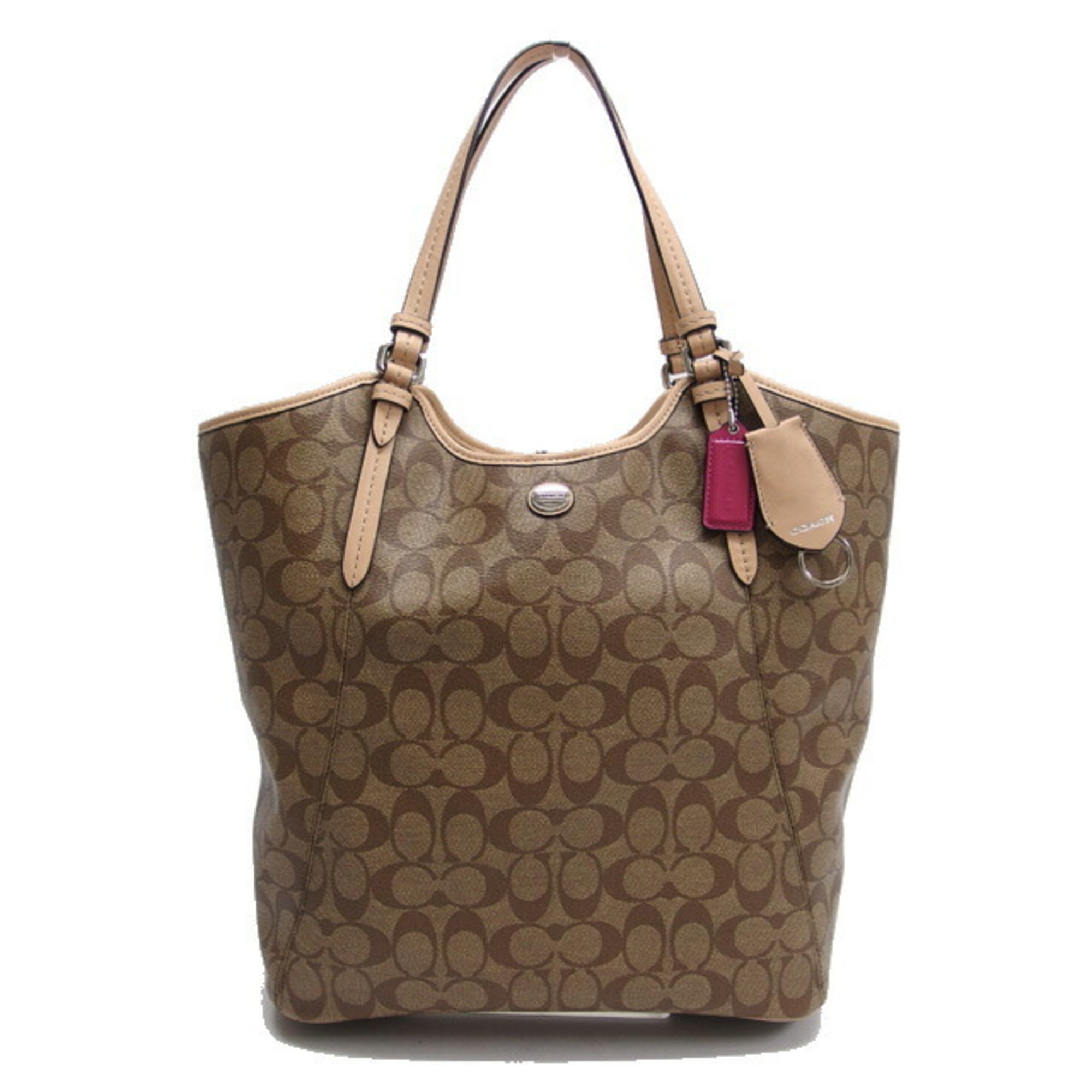 Coach Signature Tote Bag, Beige X Brown